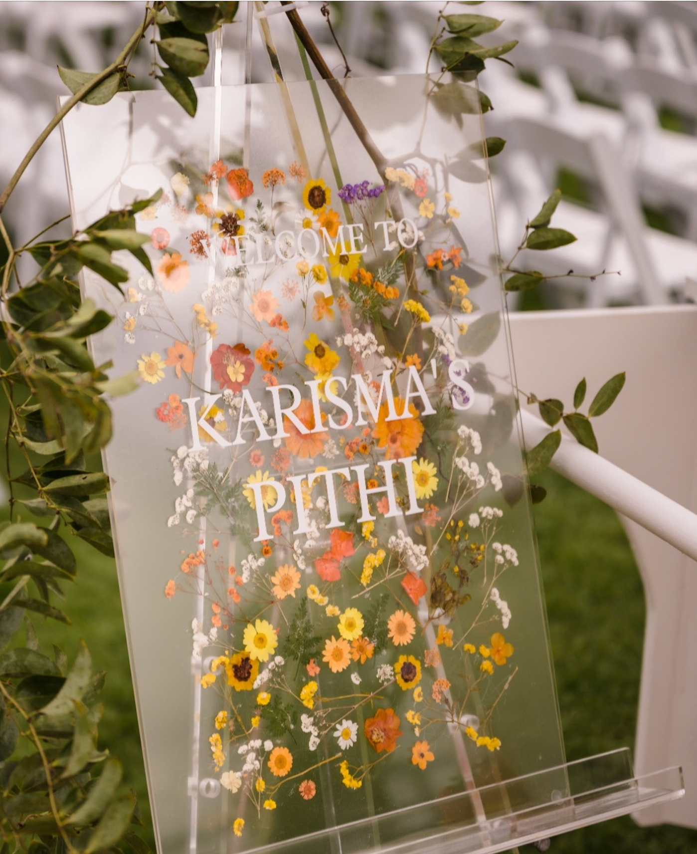 Pressed Acrylic Sign